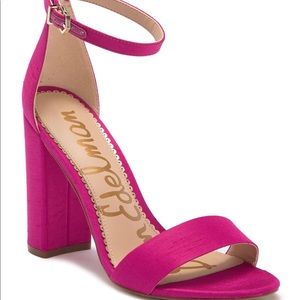 Sam Edelman Yaro Block Heel - Pink satin